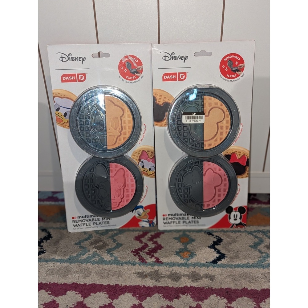 Disney Dash Removable‎ Waffle Plates Mickey Minnie Donald Daisy MultiMaker Mini